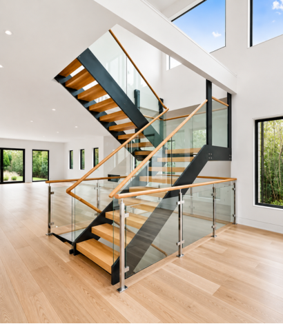 Wooden Glass Railing
